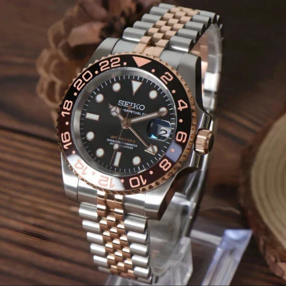 Mod Seiko GMT Root Beer